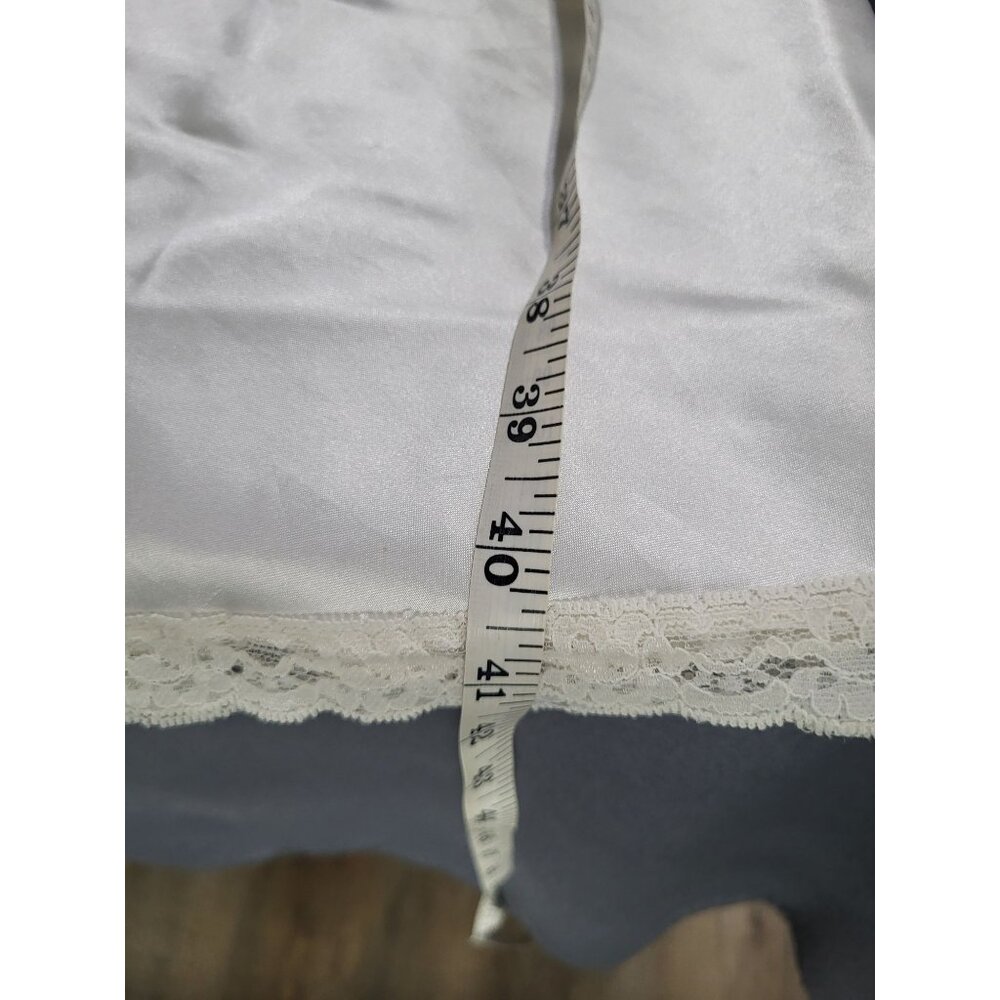 Body Chic Women's SZ 36 Slip Nightgown Lace Midi Cottage Fairy Bridal USA *FLAW - Picture 5 of 12